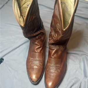 Dan Post Leather Cowboy Boots